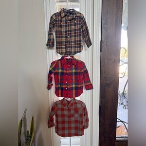 Baby Boy 12-18 mos Plaid Kids Shirt Set of 3